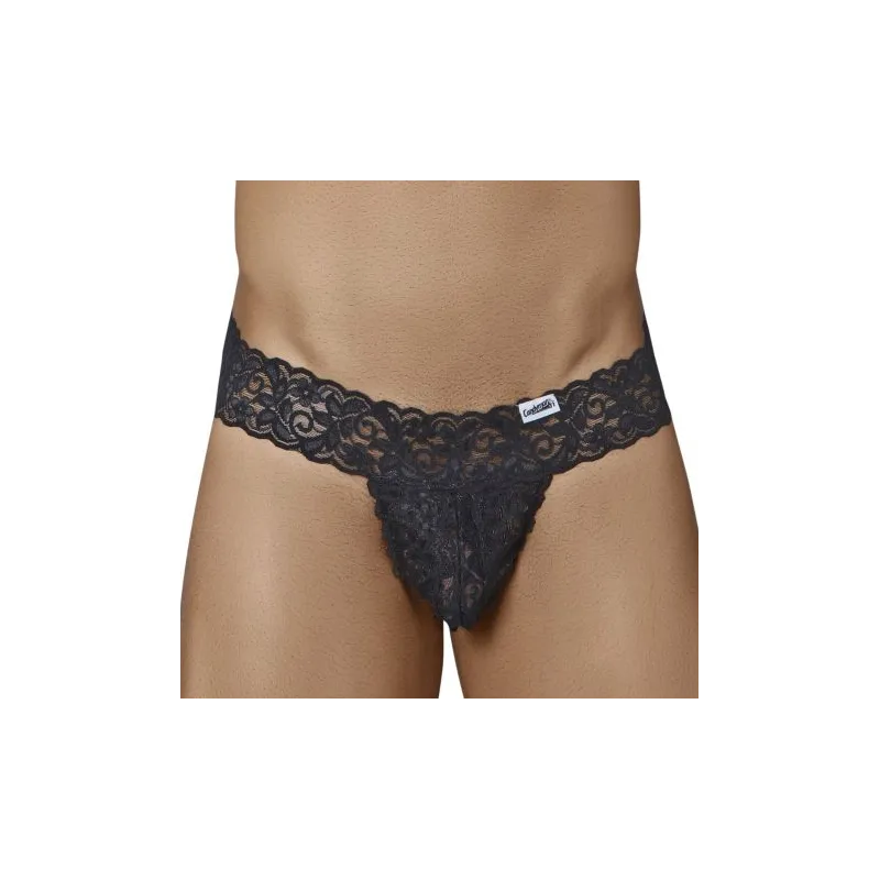 CandyMan String Dentelle Tlazol Noir